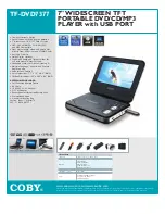 Предварительный просмотр 1 страницы Coby TF-DVD7377 Specifications