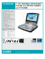 Preview for 1 page of Coby TF-DVD7380 Specifications