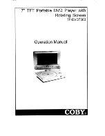 Coby TF-DVD7500 Operation Manual preview