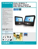 Preview for 1 page of Coby TF-DVD7750 Specifications