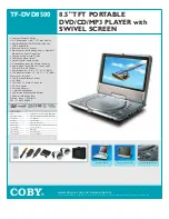 Coby TF-DVD8500 Specifications preview