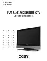 Предварительный просмотр 1 страницы Coby TF-TV2609 Operating Instructions Manual