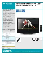 Coby TF-TV3208 Specifications preview