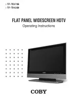 Предварительный просмотр 1 страницы Coby TF-TV3709 Operating Instructions Manual