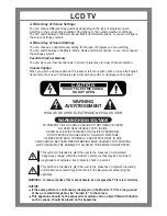 Предварительный просмотр 2 страницы Coby TF-TV3709 Operating Instructions Manual