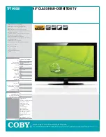 Coby TF-TV4028 Specifications preview