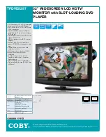 Preview for 1 page of Coby TFDVD3297 - 32" LCD TV Specifications