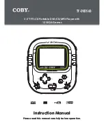 Preview for 1 page of Coby TFDVD560 - DVD Player - 3.5 Instruction Manual