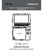 Preview for 1 page of Coby TFDVD7379 Instruction Manual