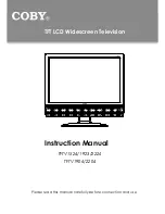 Preview for 1 page of Coby TFTV1524 - 15.4" LCD TV Instruction Manual