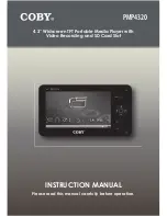 Preview for 1 page of Coby V-ZON PMP4320 Instruction Manual