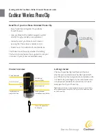 Preview for 1 page of Cochlear Baha 5 Wireless Phone Clip Quick Manual