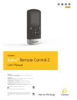 Cochlear Baha remote control 2 User Manual preview