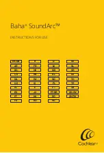 Cochlear Baha SoundArc Instructions For Use Manual preview