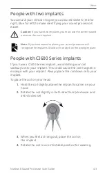 Preview for 45 page of Cochlear CP1110 User Manual