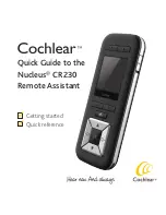 Предварительный просмотр 1 страницы Cochlear Nucleus CR230 Quick Manual