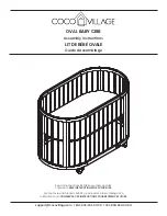 Coco Village OVAL BABY CRIB Assembly Instructions Manual preview