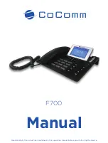 Preview for 1 page of CoComm F700 Manual