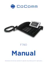 CoComm F740 Manual preview