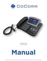 Preview for 1 page of CoComm F800 Manual