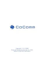 Preview for 52 page of CoComm F800 Manual