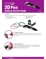 Preview for 1 page of Cocoon Cocoon Create 3D pen Getting Started Manual