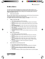 Preview for 9 page of Cocoon HE413002B Instruction Manual