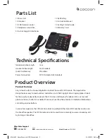 Preview for 5 page of Cocoon HE414092 User Manual