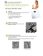 Preview for 1 page of Cocoon SMART BATHROOM SCALES Getting Started Manual