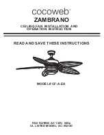 Предварительный просмотр 1 страницы cocoweb ZAMBRANOCF-A-ZA Installation And Operation Instruction Manual