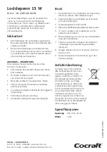 Preview for 3 page of Cocraft 18-3282 Quick Start Manual