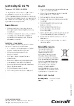 Preview for 4 page of Cocraft 18-3282 Quick Start Manual