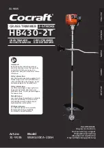 Preview for 1 page of Cocraft HB430-2T Original Instructions Manual