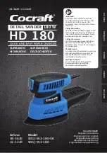 Cocraft HD 180 SDGJ-SS2-180 Original Instructions Manual preview