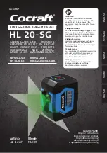 Cocraft HL 20-SG Original Instructions Manual preview