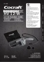 Предварительный просмотр 1 страницы Cocraft HV 12-W Original Instructions Manual