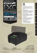 Предварительный просмотр 1 страницы Cocraft LXC QC18 FC30-1802800 Original Instructions Manual