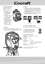 Preview for 6 page of Cocraft RL13BMC Manual