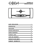 Preview for 1 page of Coda 33.0 Operation Manual