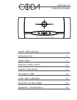 Предварительный просмотр 1 страницы Coda 40.0 Operation Manual