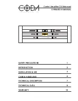 Coda CSib Operation Manual предпросмотр