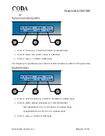 Предварительный просмотр 21 страницы Coda DNC260 User Manual