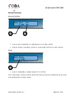 Предварительный просмотр 22 страницы Coda DNC260 User Manual