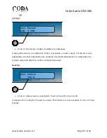 Предварительный просмотр 25 страницы Coda DNC260 User Manual