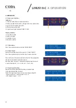 Preview for 24 page of Coda LINUS10-C User Manual