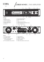 Preview for 18 page of Coda LINUS14 User Manual