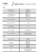 Preview for 31 page of Coda LINUS14 User Manual