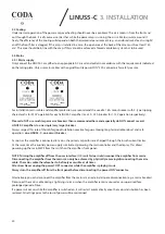 Preview for 20 page of Coda LINUS5-C User Manual