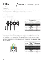 Предварительный просмотр 22 страницы Coda LINUS5-C User Manual