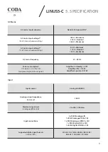 Preview for 31 page of Coda LINUS5-C User Manual